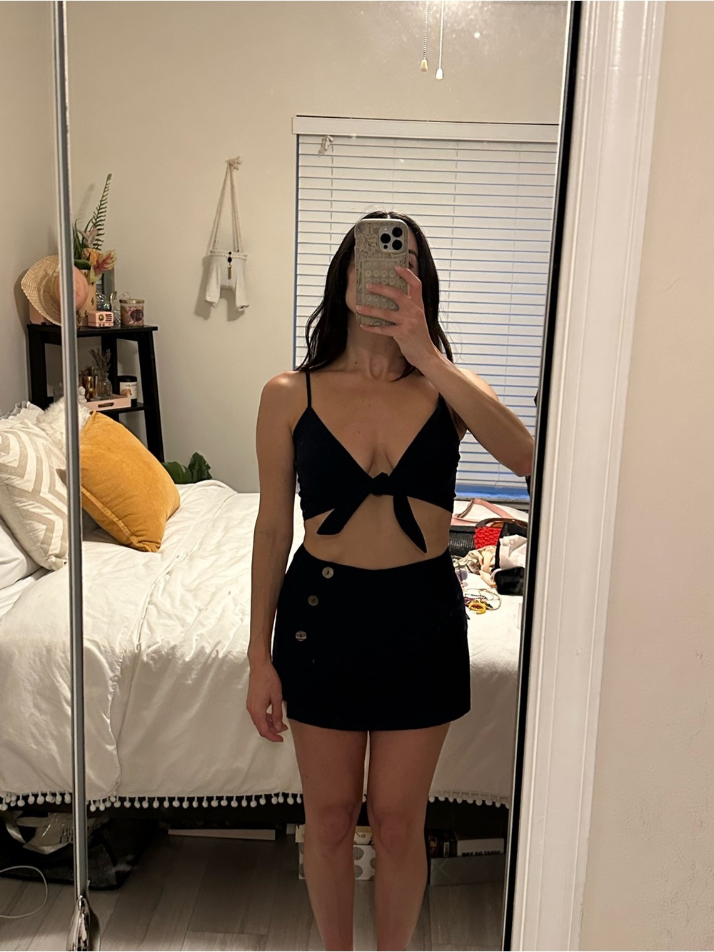 Blue Blush Navy Top and Skort Set